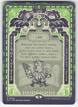 Field of the Dead 6 R MTG Secret Lair Countdown Kit NM - Image 1