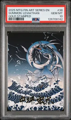 2025 Magic The Gathering Final Fantasy Art Series #38 Summon: Leviathan PSA10 - Image 1