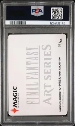 2025 Magic The Gathering Final Fantasy Art Series #37 Summon: Bahamut PSA10 - Image 2