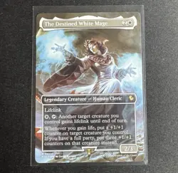 The Destined White Mage MTG Final Fantasy NM Rare Non-Foil 0444 FIC - Image 1