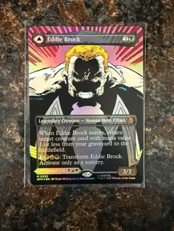 Eddie Brock (0233) (Borderless) Marvel's Spider-Man Foil (NM) (LOOK) - Image 1