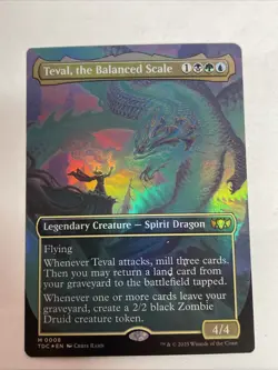 Teval, the Balanced Scale (Borderless) Commander: Tarkir: Dragonstorm Foil #8 - Image 1