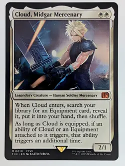 (Normal) Cloud, Midgar Mercenary (10) FINAL FANTASY Mtg NM - Image 1