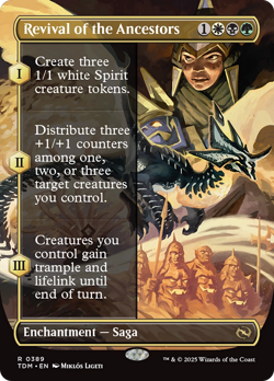x1 Revival of the Ancestors TDM Tarkir Dragonstorm MTG 389 BORDERLESS FULL 1x - Image 1