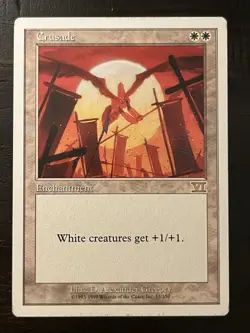 Crusade *Rare* Magic MtG x1 Sixth 6th Edition Moderate Play - Image 1
