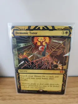 MTG ~ Demonic Tutor Foil Etched ~ nMint ~ Ships NOW! - Image 1