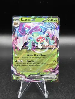 Pokemon Destined Rivals 25/182 Rare Rabsca Ex Double Rare NM - Image 1
