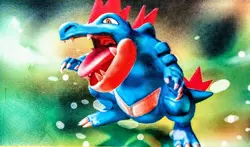 ???? Feraligatr 46/165 WotC Expedition E Reader Series Reverse Holo Rare Pokemon - Image 1