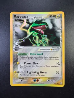 Pokemon Rayquaza EX Delta Species Holo Rare 13/113 2005 TCG - Image 1