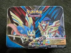 Pokemon TCG 2020 Spring Collector's Chest Lunch Box Tin Sword & Shield SEALED - Image 1