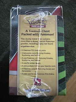 Pokemon TCG 2020 Spring Collector's Chest Lunch Box Tin Sword & Shield SEALED - Image 5