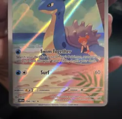 Pokemon TCG Destined Rivals Misty's Lapras 194/182 Illustration Rare Holo - Image 3
