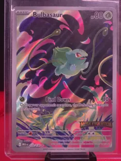 2025 Pokemon Mega Evolution Bulbasaur Promo 133/132 STAMPED - Image 1