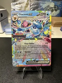 Glaceon ex 026/131 Surprise Box Stamped Promo Prismatic Evolutions Sealed - Image 1
