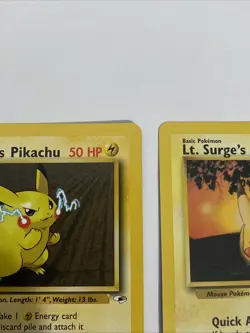 Pokemon Lt. Surge's Pikachu Gym Challenge 84/132 & Gym Hero 81/132 Common - LP - Image 3