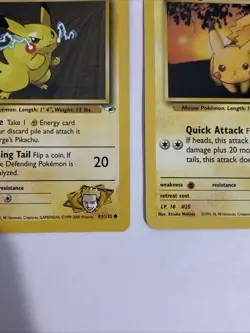 Pokemon Lt. Surge's Pikachu Gym Challenge 84/132 & Gym Hero 81/132 Common - LP - Image 4