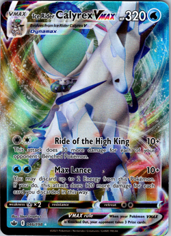Ice Rider Calyrex VMAX 046/198 SWSH06: Chilling Reign Ultra Rare - NM - Image 1