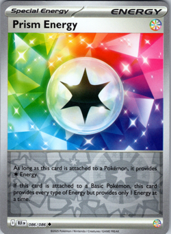 Prism Energy Reverse Holo 086/086 SV: Black Bolt Uncommon - NM - Image 1