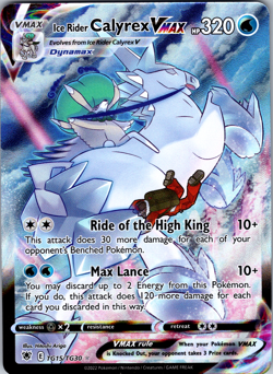 Ice Rider Calyrex VMAX TG15/TG30 SWSH10: Astral Radiance Trainer Gallery - NM - Image 1