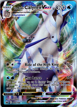 Ice Rider Calyrex VMAX 046/198 SWSH06: Chilling Reign Ultra Rare - NM - Image 1