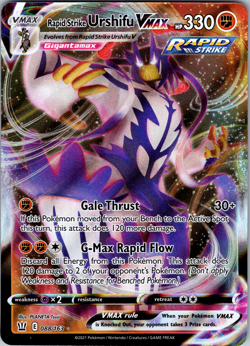 Rapid Strike Urshifu VMAX 088/163 SWSH05: Battle Styles Ultra Rare - NM - Image 1