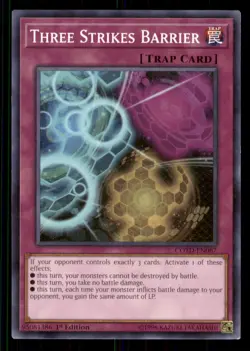 Yugioh Three Strikes Barrier #COTD-EN067 Code of the Duelist LP - Image 1