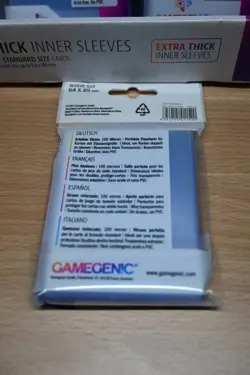 GameGenic Thick Inner Card Sleeves Partial Box of 12 Packs of 50 Sleeves - Image 3