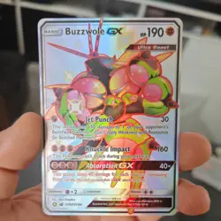 Pokemon Card Buzzwole GX SV68/SV94 Hidden Fates Sun & Moon Shiny Vault NM - Image 1