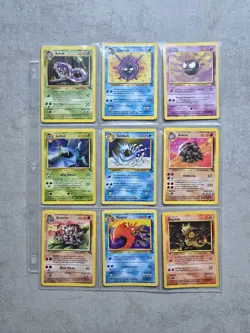🔥Complete Common Uncommon Fossil set Pokemon Cards 1999 WOTC - Image 2