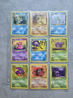 🔥Complete Common Uncommon Fossil set Pokemon Cards 1999 WOTC - Image 4