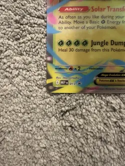Pokemon TCG - Mega Venusaur ex MEP 013 - Black Star Promo JUMBO LENTICULAR CARD - Image 4