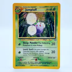 Pokemon TCG Karte - Jumpluff 7/111 Englisch Holo Rare Neo Genesis 2000 EXC - Image 1