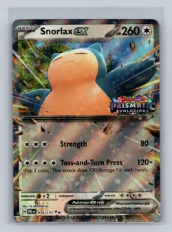 Snorlax ex (Prismatic Evolution Stamped) Double Rare Miscellaneous Cards & Produ - Image 1