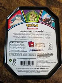 Pokemon TCG Snorlax Knockout Card Collector's Tin - EMPTY TIN - NO CARDS - Image 3