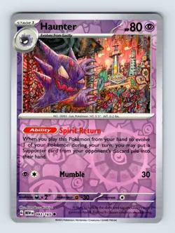 Haunter SV: Scarlet & Violet 151 Uncommon Reverse Holo 093/165 Pokemon Cards - Image 1