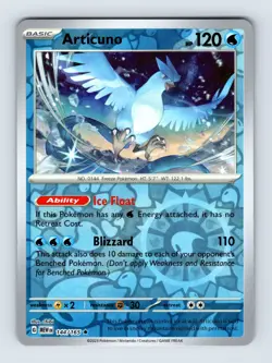 Articuno SV: Scarlet & Violet 151 Rare Reverse Holo 144/165 Pokemon Cards - Image 1