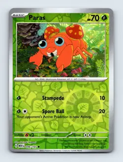 Paras SV: Scarlet & Violet 151 Common Reverse Holo 046/165 NM/LP Pokemon Cards - Image 1