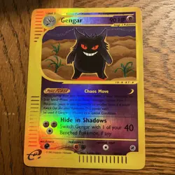 Gengar 48/165 Reverse Holo | Expedition | 2002 English Pokemon TCG Played Card - Image 1