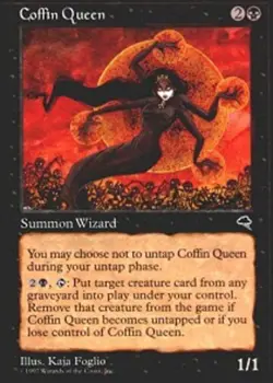 Slightly Played, English - 1 x MTG Coffin Queen Tempest - Image 1
