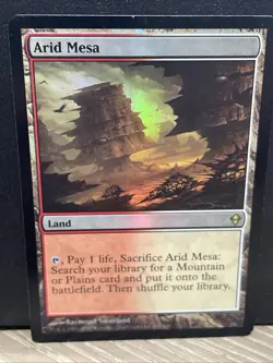 Arid Mesa FOIL, Zendikar MTG LP Magic: The Gathering Free Ship - Image 1
