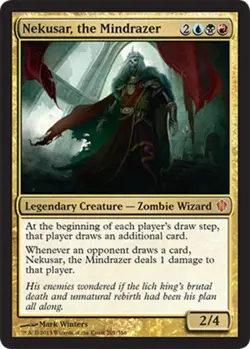 1x Nekusar, the Mindrazer Light Play, English Commander 2013 MTG Magic - Image 1