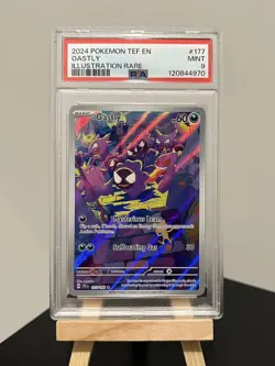 GASTLY 177/162 PSA 9 - 2024 POKEMON TEF EN-TEMPORAL FORCES ILLUSTRATION RARE - Image 1