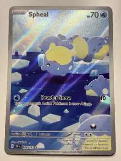Spheal 199/191 Sv08: Surging Sparks Holo Near Mint NM Pokemon Card TCG - Image 1