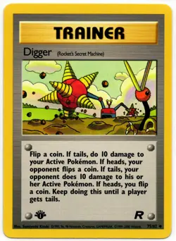 Pokemon - 1st Edition Team Rocket Digger 75/82 LP - Image 1