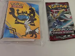 Pokemon Sun & Moon-Crimson Invasion Booster Pack and Mini Binder Brand New 820650802492 - Image 2