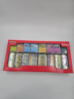 NEW Pokemon TCG Scarlet & Violet Prismatic Evolutions 8 Mini-Tin Bundle Costco - Image 1