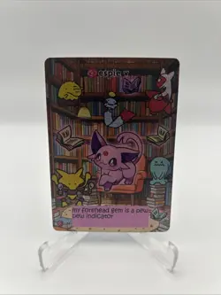 Pokiebubies 1st Edition Fan Art Chef Ken Lee Espie V #109 Espeon Holo V2 Pokemon - Image 1