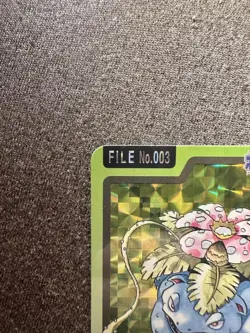 Venusaur FILE No.003 Japanese Topsun Prism Holo Pokemon Card 1997 Vintage Rare - Image 4