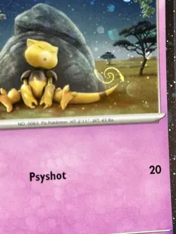 Abra 063/165 HD Cosmos Holo Galaxy Swirl “Mew” Swirl - Pokemon 151 Promo - Image 2