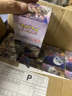 Pokemon Sword And Shield Base Set half Booster Box (18 Packs) New/Sealed - Image 1